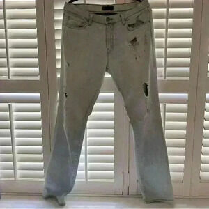 J Brand ripped jeans in light blue soft denim